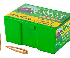 Sierra Bullets – Reloading MatchKing .264 Diameter 6.5MM 150 Grain Hollow Point Boat Tail 100 Count 1755