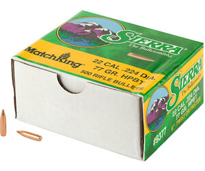 SIERRA MATCHKING 224 77GR 500CT BLEMunn