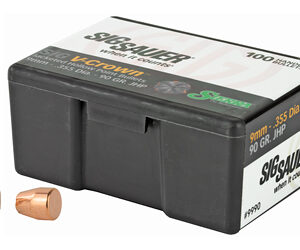 Sierra Bullets – Reloading V-Crown .355 Diameter 9MM 90 Grain Jacketed Hollow Point 100 Count 9990