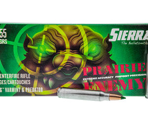 Sierra Bullets Prairie Enemy 223 Remington 55Gr BlitzKing 20 Round Box A1455--09