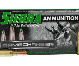 Sierra Bullets GameChanger 6.5 Creedmoor 130Gr Tipped GameKing 20 Round Box A4330--05