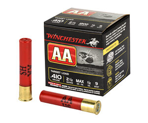 Winchester Ammunition AA Target Load 410 Gauge 2.5" #9 .5 oz Shotshell 25 Round Box AA419