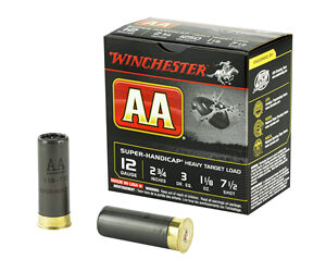 Winchester Ammunition AA Super Handicap 12Ga 2.75" #7.5 Shotshell 25 Round Box AAHA127