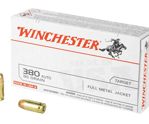 Winchester Ammunition USA 380ACP 95 Grain Full Metal Jacket 50 Round Box Q4206