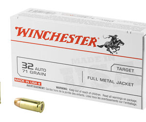 Winchester Ammunition USA 32ACP 71 Grain Full Metal Jacket 50 Round Box Q4255