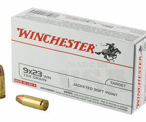 Winchester Ammunition USA 9X23 WIN 124 Grain Jacket Soft Point 50 Round Box Q4304