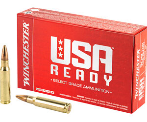 Winchester Ammunition USA Ready 308 Winchester 168 Grain Open Tip 20 Round Box RED308