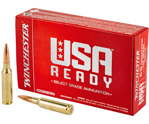 Winchester Ammunition USA Ready 6.5 Creedmoor 125 Grain Open Tip 20 Round Box RED65