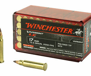 Winchester Ammunition Rimfire 17HMR 15.5Grain NTX Lead Free 50 Round Box California Certified Nonlead Ammunition S17HMR1LF