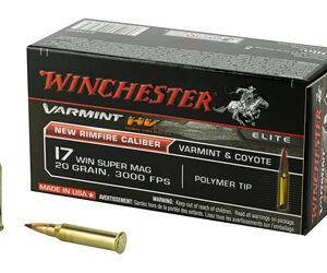 Winchester Ammunition Varmint HV 17WSM 20 Grain Polymer Tip 50 Round Box S17W20
