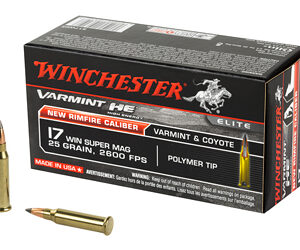 Winchester Ammunition Varmint HE 17WSM 25 Grain Polymer Tip 50 Round Box S17W25