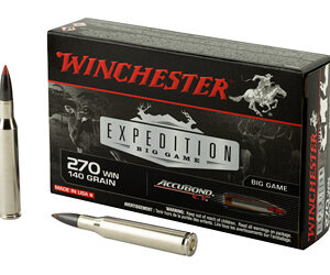 Winchester Ammunition Expedition Big Game 270WIN 140 Grain Accubond CT 20 Round Box S270CT