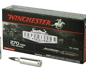 Winchester Ammunition Expedition Big Game 270WSM 140 Grain AccuBond CT 20 Round Box S270WSMCT