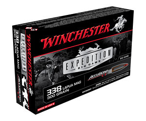Winchester Ammunition Expedition Big Game AccuBond CT 338 Lapua 300 Grain Poly Tip 20 Round Box S338LCT