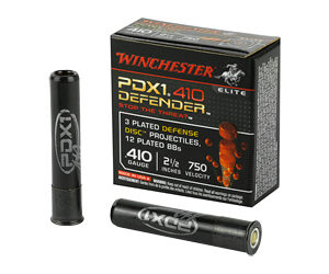 Winchester Ammunition Defender Supreme Elite 410 Gauge 2.5" Buckshot 3 Defense Discs/12 BB Pellets 10 Round Box S410PDX1