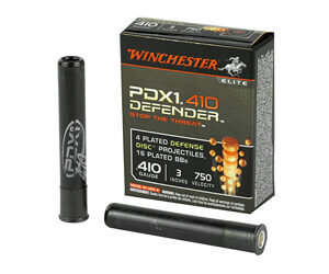 Winchester Ammunition Defender Supreme Elite 410 Gauge 3" Buckshot 3 Defense Discs 12 BB Pellets 10 Round Box S413PDX1