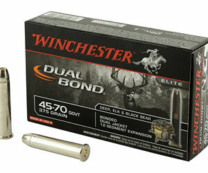 Winchester Ammunition Dual Bond Supreme Elite 45-70 Government 375 Grain DB 20 Round Box S4570DB