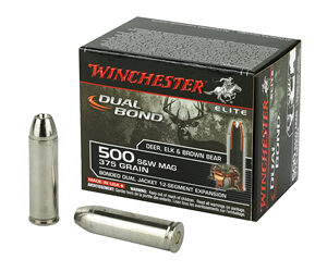 Winchester Ammunition Dual Bond Supreme Elite 500 S&W 375 Grain DB 20 Round Box S500SWDB