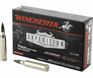 Winchester Ammunition Expedition Big Game 7MM REM 160 Grain AccuBond CT 20 Round Box S7MMCT