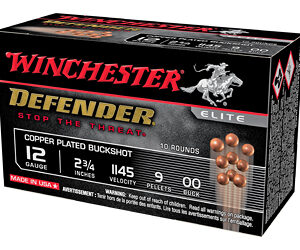 Winchester Ammunition Defender 12 Gauge 2.75" 00 Buck 10 Round Box SB1200PD