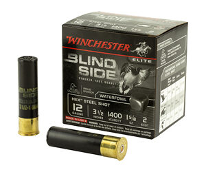 Winchester Ammunition Blind Side 12 Gauge 3.5" 1.625 oz. Hex Shot Lead Free 25 Round Box SBS12L2
