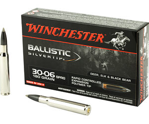 Winchester Ammunition Ballistic Silvertip 30-06 180 Grain 20 Round Box SBST3006B