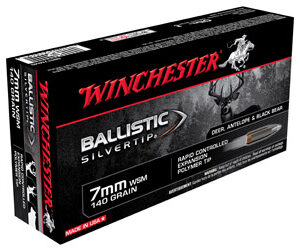 Winchester Ammunition Ballistic Silvertip 7MM WSM 140 Grain 20 Round Box SBST7MMS