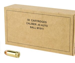 Winchester Ammunition Service Grade 45 ACP 230Gr Full Metal Jacket 50 Round Box SG45W