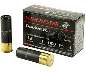 Winchester Ammunition Double X High Velocity Turkey 12 Gauge 3" #4 1.75oz 10 Round Box STH1234