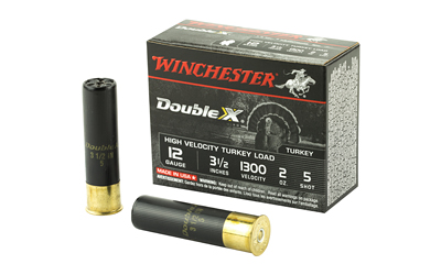 Winchester Ammunition Double X High Velocity Turkey 12 Gauge 3.5" #5 2oz Shotshell 10 Round Box STH12355