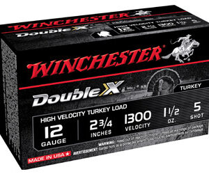 Winchester Ammunition Double X High Velocity Turkey 12 Gauge 2.75" #5 1.5 oz. Shotshell 10 Round Box STH125