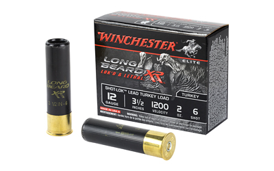Winchester Ammunition Long Beard XR 12 Gauge 3.5" Chamber #6 2 oz Shotshell Shot-Lok with Lead Shot 10 Round Box STLB12L6
