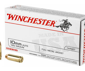 Winchester Ammunition USA 10MM 180 Grain Full Metal Jacket 50 Round Box USA10MM