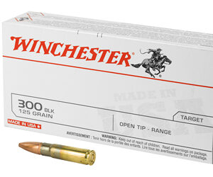 Winchester Ammunition USA 300 Blackout 125 Grain Open Tip 20 Round Box USA300BLK