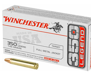 Winchester Ammunition USA 350 Legend 145 Grain Full Metal Jacket 20 Round Box USA3501