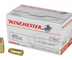 Winchester Ammunition USA 40S&W 165 Grain Full Metal Jacket 100 Round Box USA40SWVP
