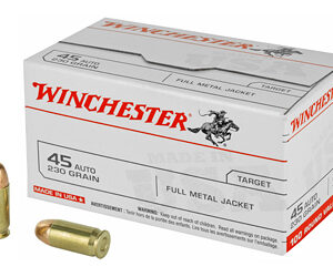 Winchester Ammunition USA 45ACP 230 Grain Full Metal Jacket 100 Round Box USA45AVP