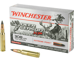 Winchester Ammunition Deer Season 308 Win 150 Grain Extreme Point Polymer Tip 20 Round Box X308DS
