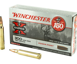 Winchester Ammunition Super-X 300 WIN MAG 180 Grain Power Point 20 Round Box X30WM2