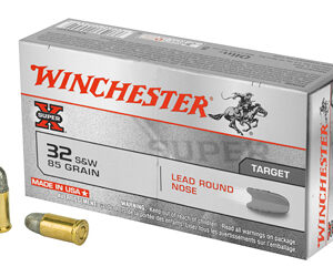 Winchester Ammunition Super-X 32 S&W 85 Grain Lead Round Nose 50 Round Box X32SWP