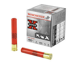 Winchester Ammunition Super-X 410 Gauge 3" #6 0.75 oz. Shotshell 25 Round Box X413H6