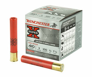 Winchester Ammunition Super-X 410 Gauge 3" #7.5 0.75 oz. Shotshell 25 Round Box X413H7