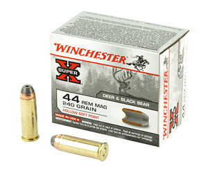 Winchester Ammunition Super-X 44MAG 240 Grain Hollow Soft Point 20 Round Box X44MHSP2