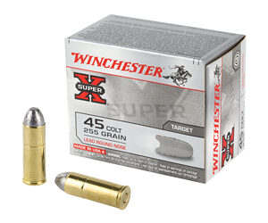 Winchester Ammunition Super-X 45LC 255 Grain Lead Round Nose 20 Round Box X45CP2