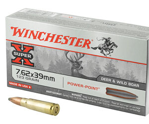 Winchester Ammunition Super-X 762x39 123 Grain Power Point 20 Round Box X76239