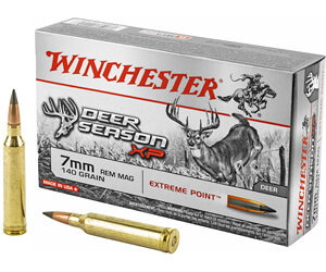Winchester Ammunition Deer Season 7MM Rem 140 Grain Extreme Point Polymer Tip 20 Round Box X7DS