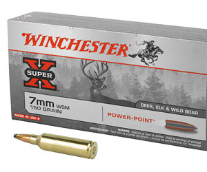 Winchester Ammunition Super-X 7MM WSM 150 Grain Power Point 20 Round Box X7MMWSM
