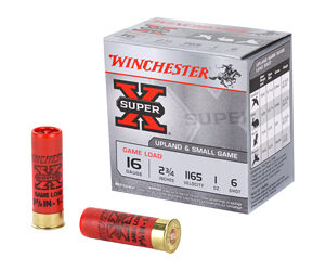 Winchester Ammunition Super-X 16 Gauge 2.75" Game Load #6 1 oz. Shotshell 25 Round Box XU166