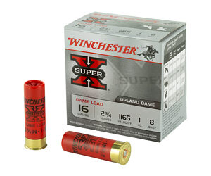 Winchester Ammunition Super-X 16 Gauge 2.75" Game Load #8 1oz Shotshell 25 Round Box XU168