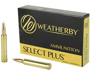 Weatherby Select Plus Ammunition 300 Weatherby Magnum 180 Grain Nosler AccuBond 20 Round Box N300180ACB